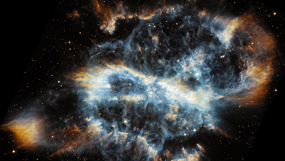 A Cosmic Holiday Ornament, Hubble-Style