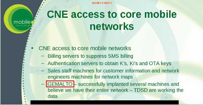 slide CNE Access to Core Mobile Networks - The Intercept