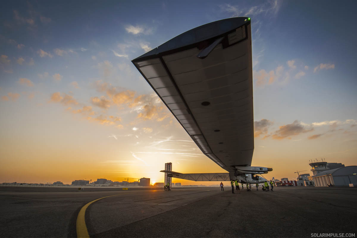 High speed test of Solar Impulse in Abu Dhabi, United Arabic Emi
