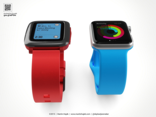 apple watch vs pebble time_ifanr0316