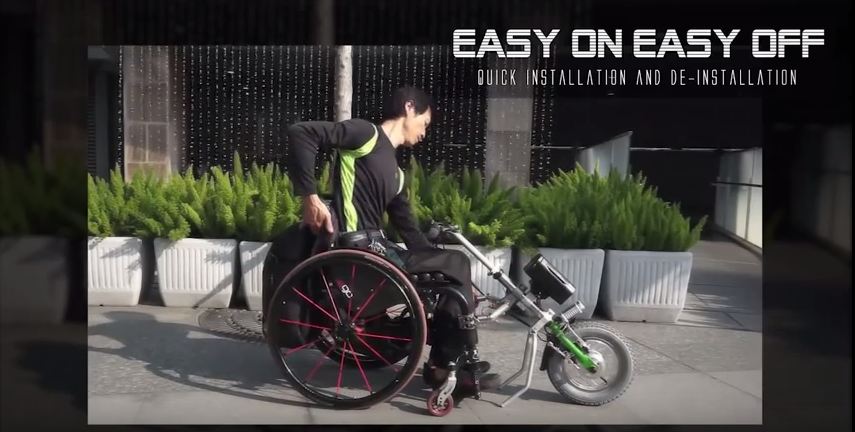 Electric Wheelchair powered tricycle