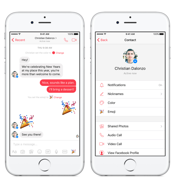 1218-FB Messenger customization