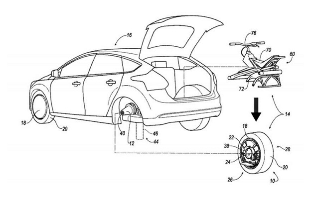 Self-Propelled Unicycle Engagable with Vehicle