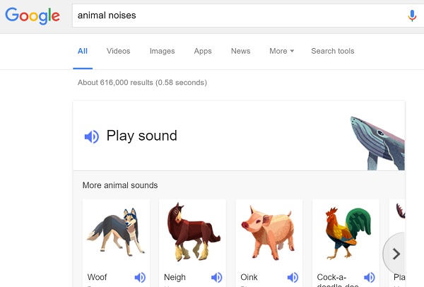 google animal sound