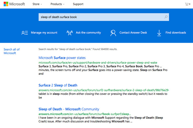 SURFACEBOOK SLEEP