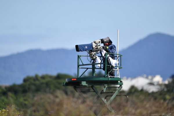 下載自美聯社 TV Camera is seen during the Men