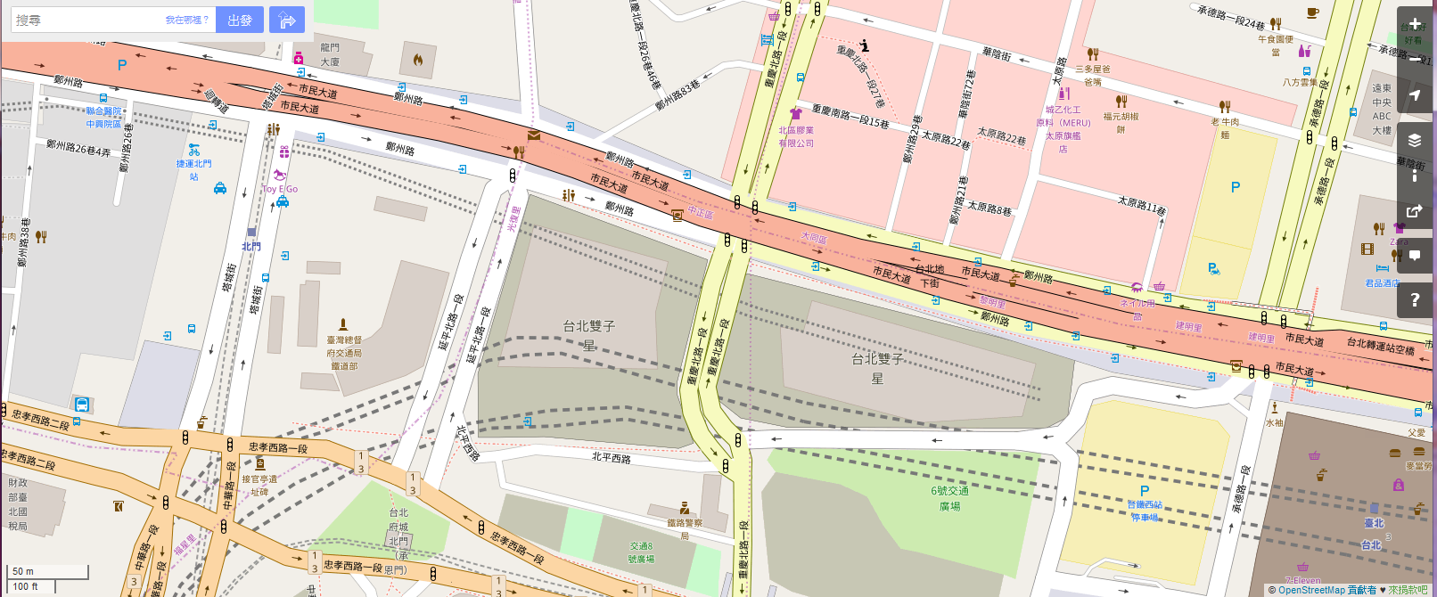 2017-01-25-OpenStreetMap-Airport-railway