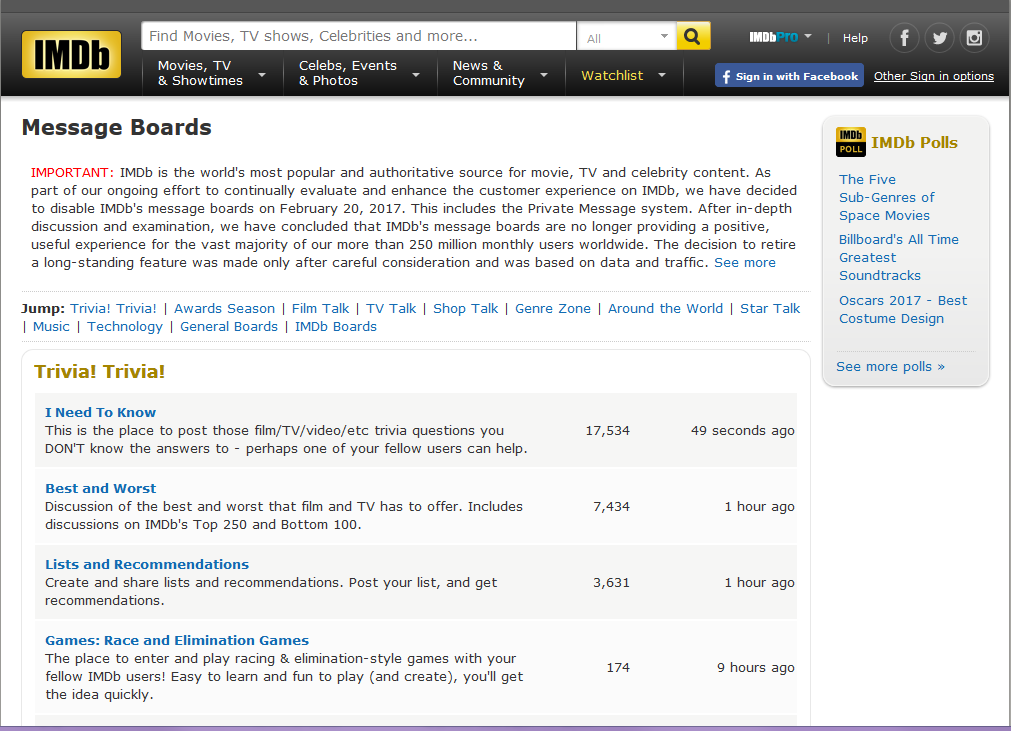 20170206-Message Boards - IMDb