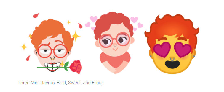Gboard 個人化表情貼圖功能 Mini Stickers，新增「Emoji」風格