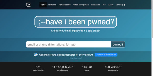 「Have I was pwned」網站啟用新功能，教你查詢 Facebook 個資是否外流