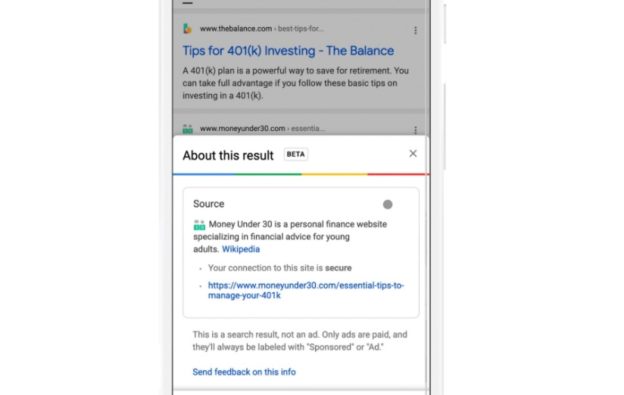 Google 替搜尋結果新增來源細節，以打擊錯誤資訊