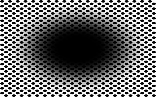 盯著它看，這張新視錯覺圖讓人感覺像掉進黑洞