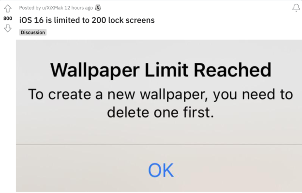 不是無限制，iOS 16 自定義鎖定畫面最多可創建 200 個