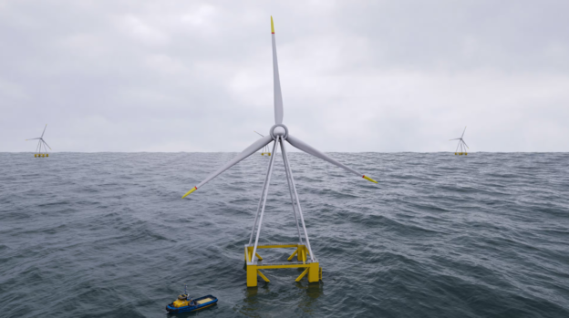 5MW 金字塔型浮動式離岸風電，即將展開測試