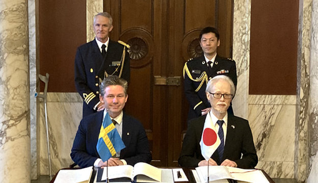 日本瑞典簽署國防裝備技術轉移協議，將促進六代機計畫整合