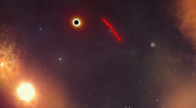 星雲接近銀河系中心超大質量黑洞的絕唱