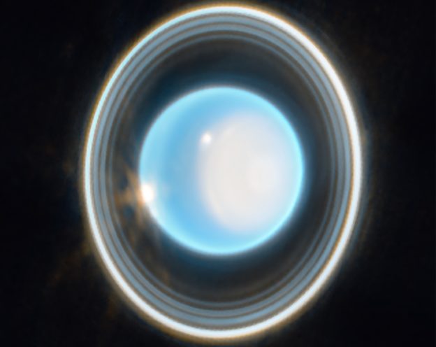 韋伯望遠鏡強大新照，揭開天王星數道清晰環
