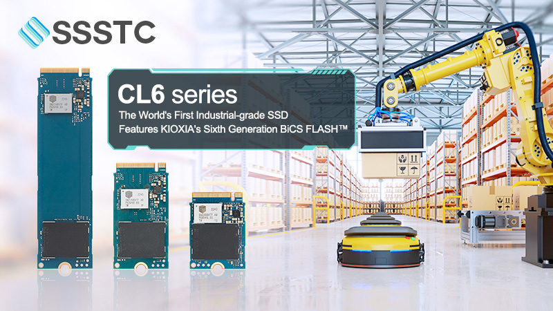 建興儲存科技 CL6 系列固態硬碟   全球第一款工業級 SSD 搭載 KIOXIA 第六代 BiCS FLASH™ 技術
