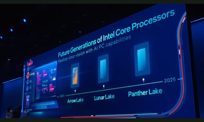 英特爾首款 Intel 18A 製程 Panther Lake 系列處理器 2025 年發表