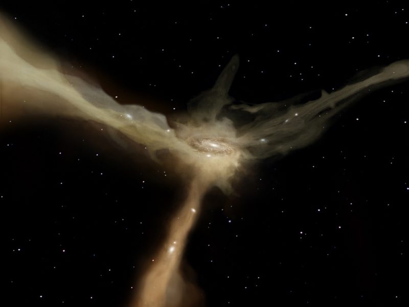 星系無法從周遭吸入星際物質時,就無法形成新恆星