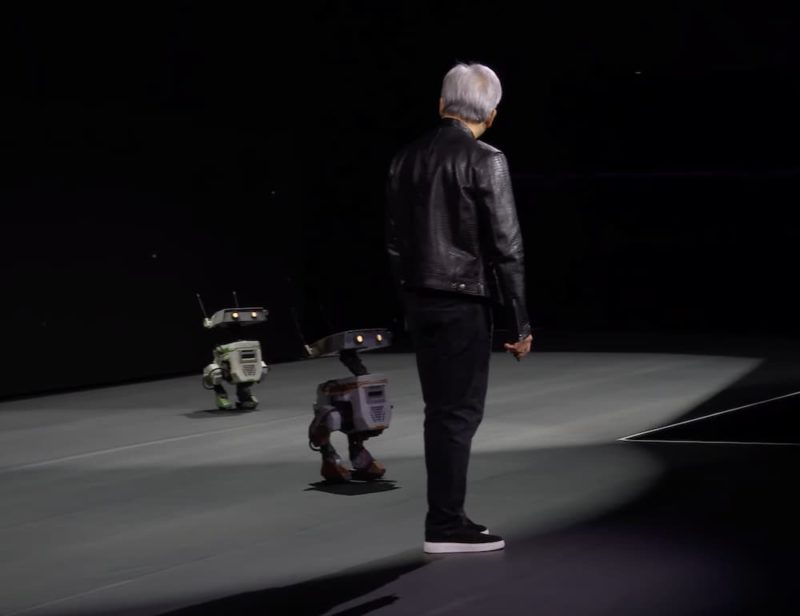 GTC 最大萌點！黃仁勳召喚超可愛迪士尼機器人站台