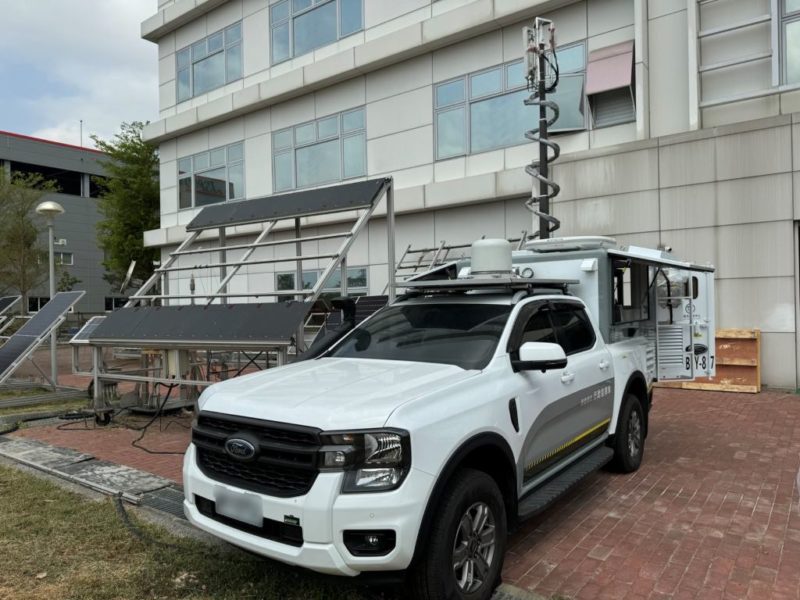 數位部支持建置首輛應變網路行動車，已抵花蓮供救災調度
