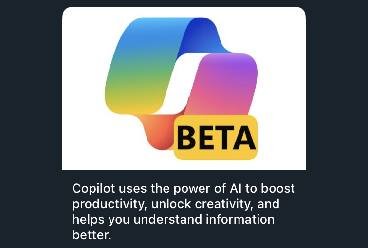 想試試微軟 Copilot？Telegram 可免費使用