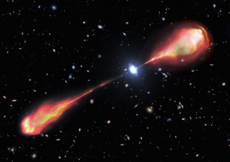 發現早期宇宙最大類星體噴流，尺度橫跨20 萬光年| TechNews 科技新報