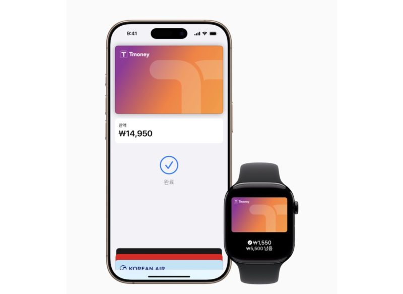 Apple Wallet 支援韓國 Tmoney 交通卡