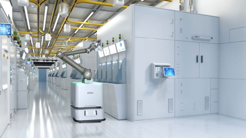微星攜手達明機器人展出晶圓廠 AMR，桌上型 AI 超級電腦二度亮相