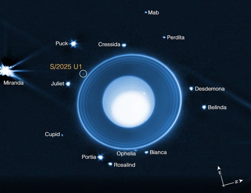 40 年前躲過航海家 2 號搜索，韋伯望遠鏡發現天王星新衛星