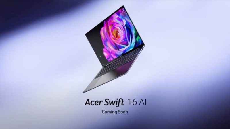 搶搭 18A 製程 Panther Lake 處理器,宏碁 Swift 16 AI 新機明年推出