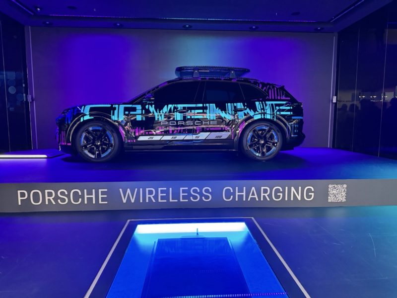 保時捷發表電動車無線充電板，功率可達 11kW