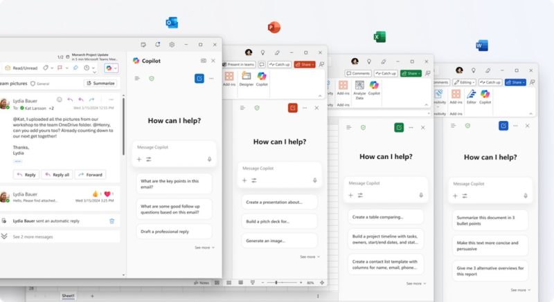 Microsoft 365 商務版增添 Copilot Chat,額外付費再享 GPT-5 支援