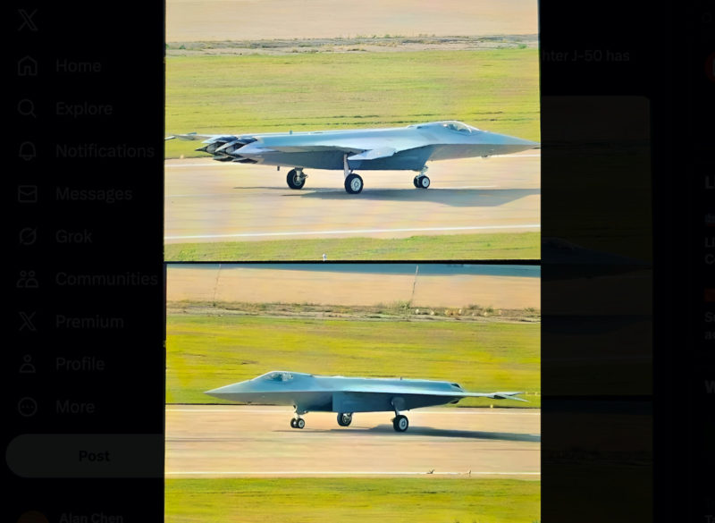 中國殲－50 照片曝光，英國智庫：預期具備優秀匿蹤和超巡能力