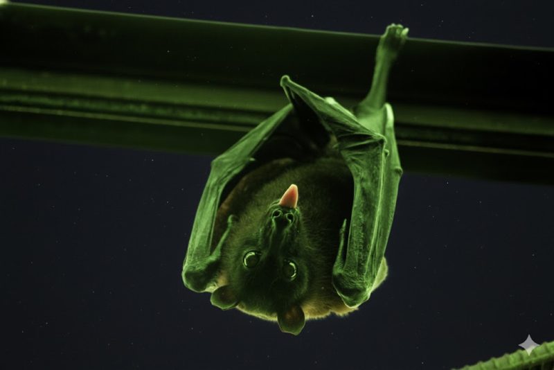 紫外光一照，科學家意外發現蝙蝠身體泛出幽幽綠光