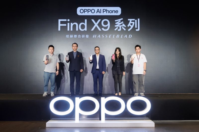 OPPO 台總座:高階手機銷售年增 10%,Find X9 系列挑戰再成長 50%