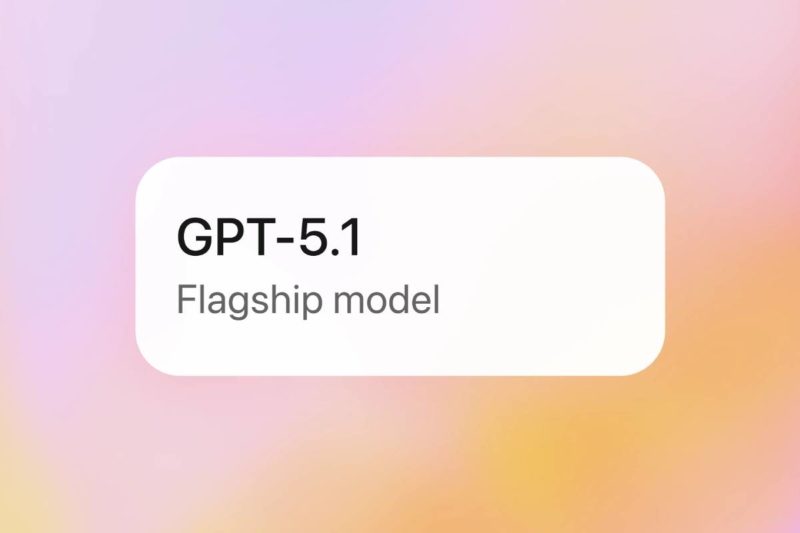 OpenAI 新推出 GPT-5.1 模型，ChatGPT 擁有八種對話性格