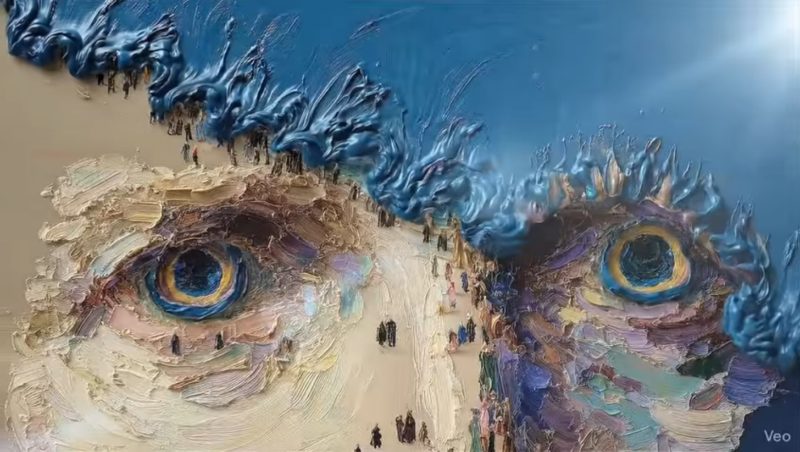 300 多萬人圍觀的 AI 油畫影片，是神作還是沒靈魂的電子垃圾？