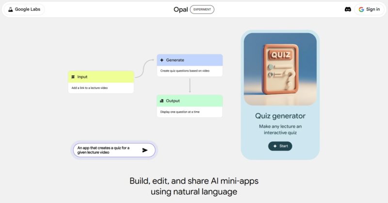 不會寫 Code 也能開發自己專屬 App，Google Opal 新手操作指南
