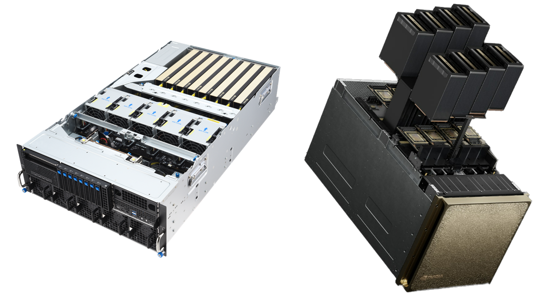 華碩 ESC8000A-E13P GPU Server 與 NVIDIA DGX™ B200