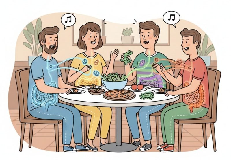 不只看飲食，未來改善腸道健康得先看你的「社交圈」
