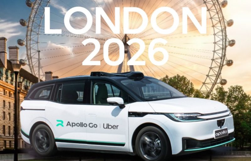 百度攜手 Uber，明年在倫敦啟動自駕出租車試運行