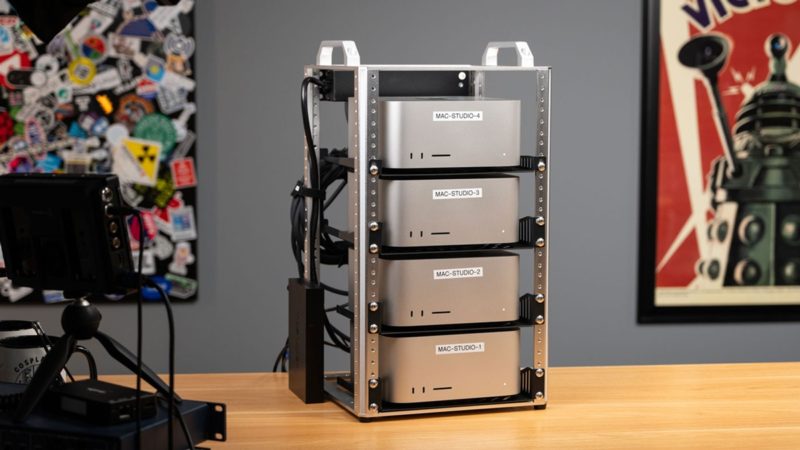 四台 M3 Ultra 變一台「巨無霸」，YouTuber 用 RDMA over Thunderbolt 打造 1.5TB AI 叢集