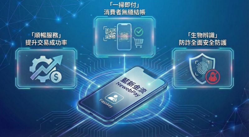 告別簡訊驗證！藍新金流攜 Visa、萬事達卡導入 Passkey 無密碼支付