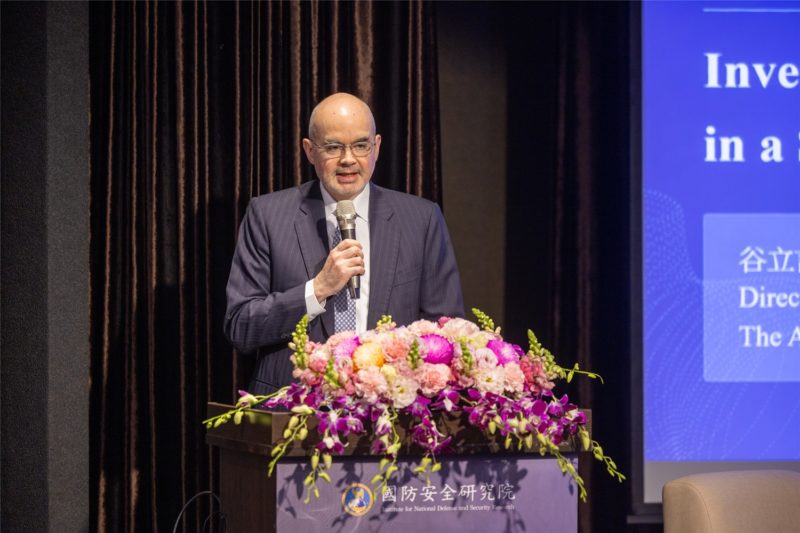 谷立言揭軍工合作進展，諾格在台設中口徑彈藥試驗場