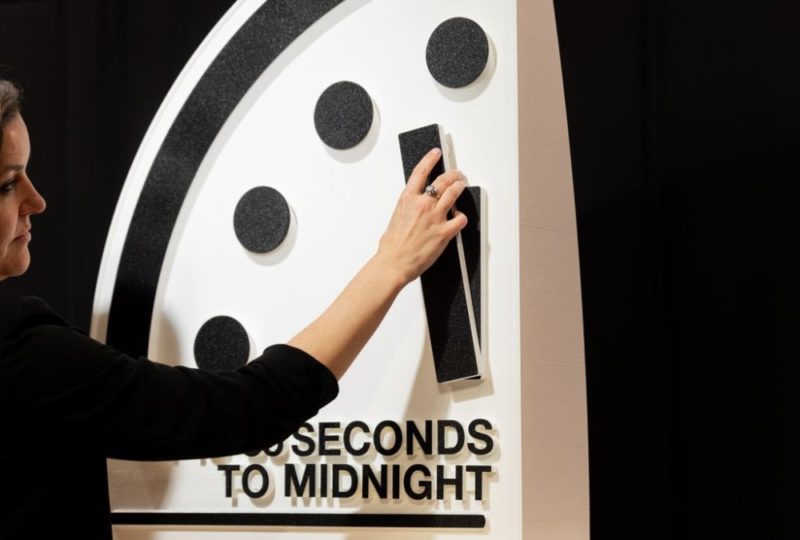 末日鐘倒數 85 秒，原因包括擁核國霸道、AI 隱憂與中國對台威脅