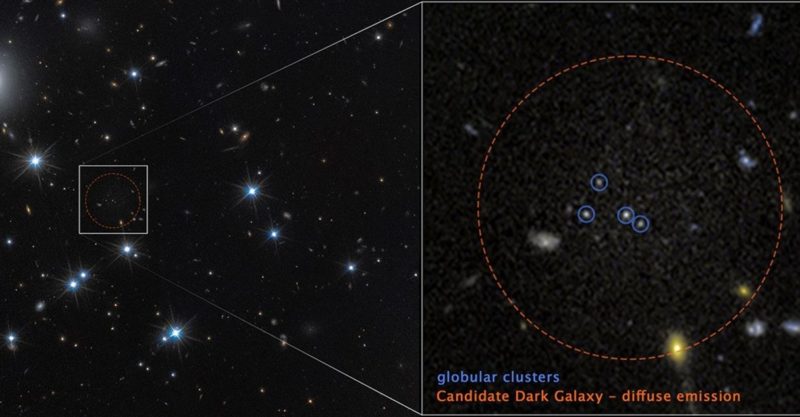 哈伯望遠鏡辨識超暗星系 CDG-2，高達 99% 組成為暗物質
