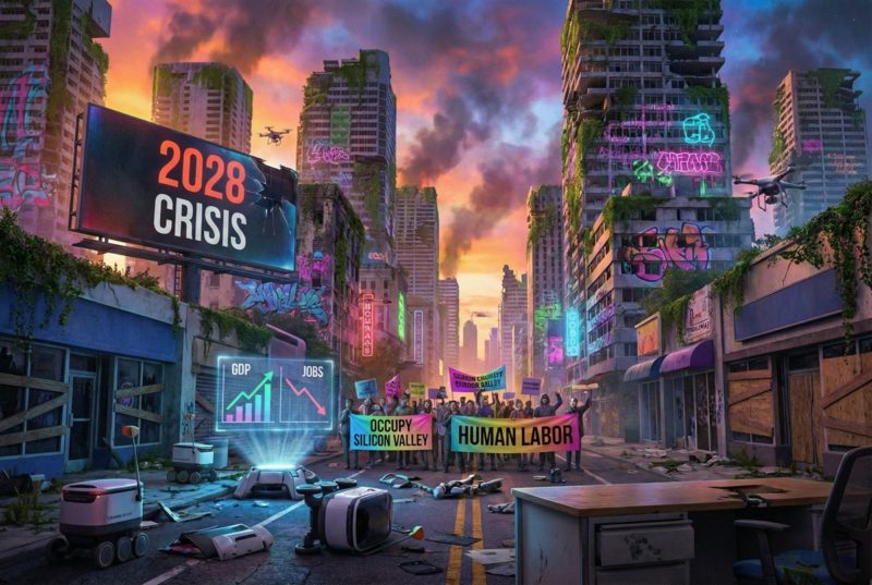 當 AI 繁榮變成經濟惡夢：來自 2028 的宏觀警示，寫給正沉迷 AI 牛市的現在