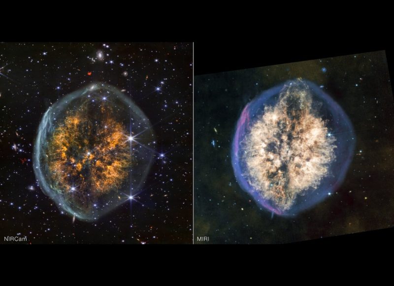 外觀如腦殼，韋伯望遠鏡成像 PMR 1 星雲揭老年恆星排出氣體細節